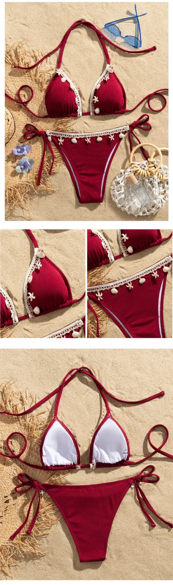 S01b7fceb163d4831b0bd10f66744e528a Ocean Muse Bikini – Shell & Starfish Details, Sculpted Brazilian Fit