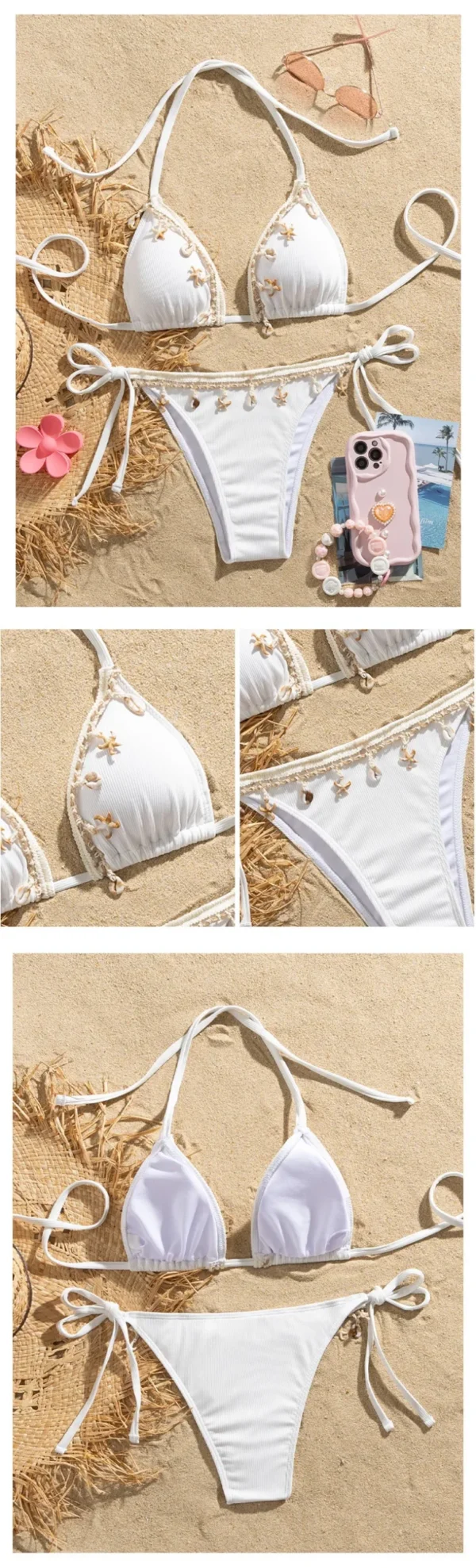 S1ce2d24427a94be3af01af174b09447aD Ocean Muse Bikini – Shell & Starfish Details, Sculpted Brazilian Fit