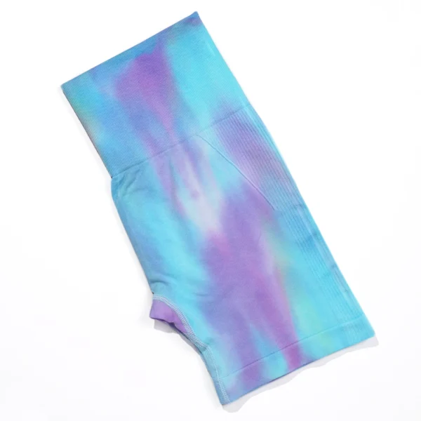 Aurora Rainbow High-Waist Seamless Biker Shorts Elvaio – 4 bold Prints of Color & Confidence