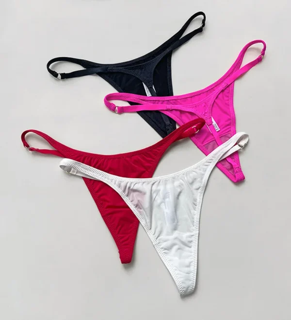 Sexy Seamless Ice Silk Thong Elvaio – 7 Stunning Colors of Softness & Seduction