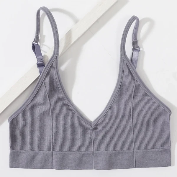 V-Neck Comfort Bralette – Soft Straps, Effortless Fit