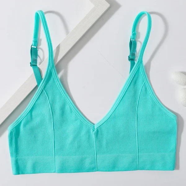 V-Neck Comfort Bralette – Soft Straps, Effortless Fit