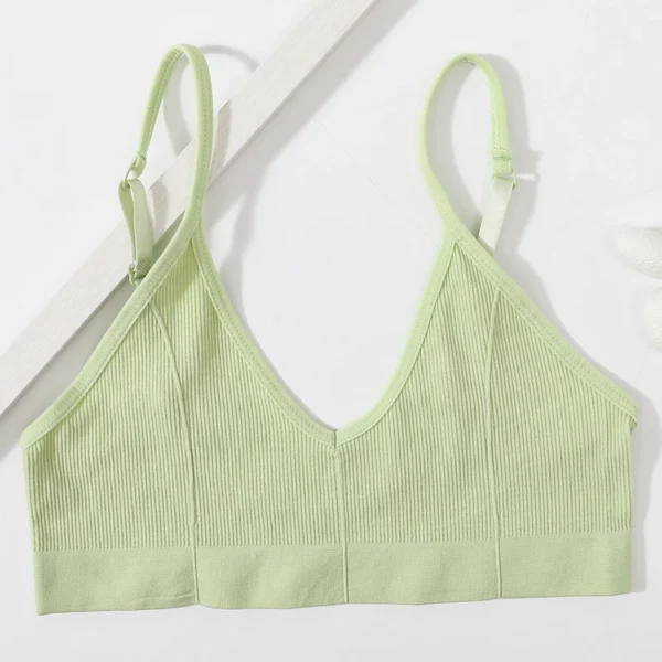 V-Neck Comfort Bralette – Soft Straps, Effortless Fit