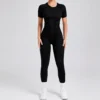 ContourFlow Full-Length Jumpsuit – Sculpting Fit, Open Back, Seamless Elegance
