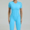 ContourFlow Full-Length Jumpsuit – Sculpting Fit, Open Back, Seamless Elegance