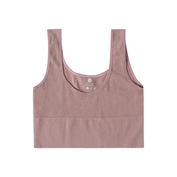 Seamless ribbed crop top Elvaio