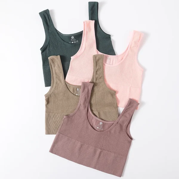 Seamless ribbed crop top Elvaio