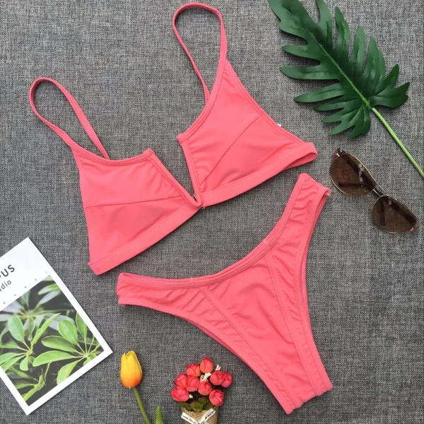 Denim Splice” Bikini Elvaio — 3 Bold Shades of Perfect Fit & Confident Summer Style for Modern Women