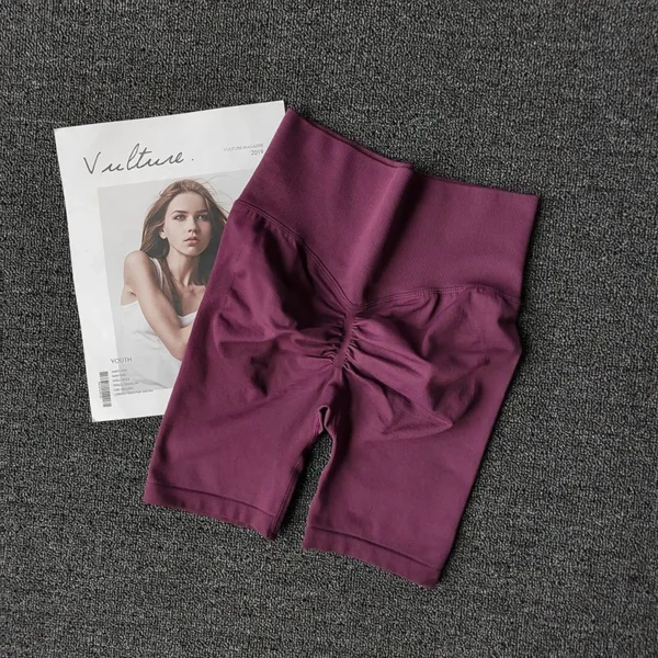 High-Waist Seamless Yoga Shorts Elvaio — 21 Vibrant Colors of Perfect Fit & Powerful Confidence for Active Women