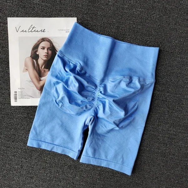 High-Waist Seamless Yoga Shorts Elvaio — 21 Vibrant Colors of Perfect Fit & Powerful Confidence for Active Women