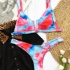 Denim Splice” Bikini Elvaio — 3 Bold Shades of Perfect Fit & Confident Summer Style for Modern Women