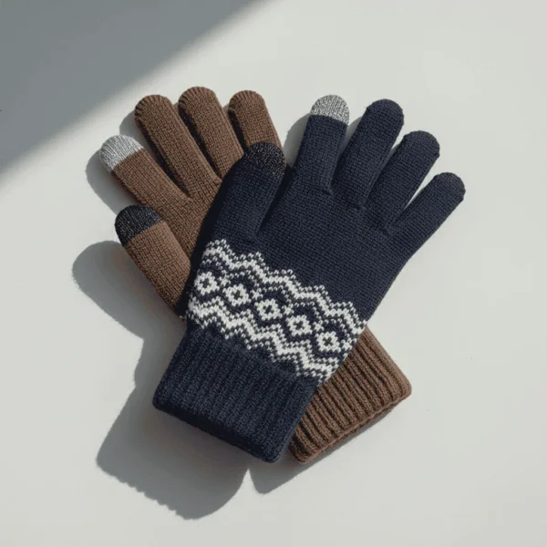 Winter Warm Knitted Gloves with Touchscreen