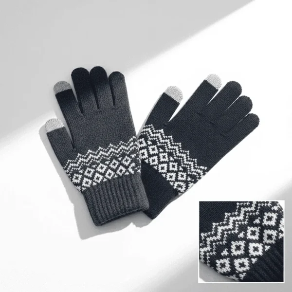 Winter Warm Knitted Gloves with Touchscreen
