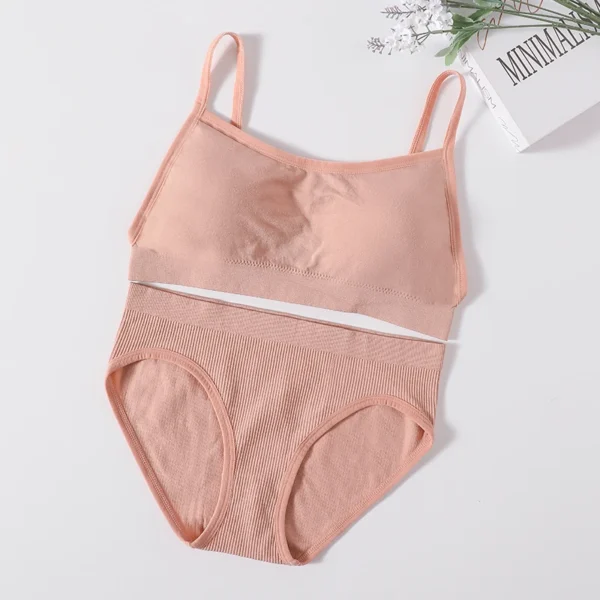 Seamless Ribbed Lingerie Set Elvaio