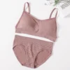 Seamless Ribbed Lingerie Set Elvaio