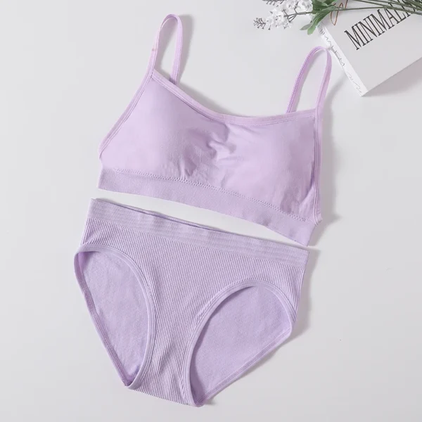 Seamless Ribbed Lingerie Set Elvaio