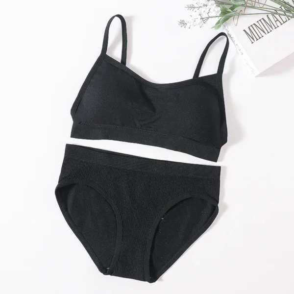 Seamless Ribbed Lingerie Set Elvaio