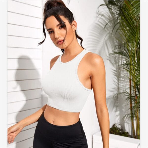 Rib-Knit Crop Top Elvaio — The Ultimate Luxury Comfort & Minimalist Style for Modern Women